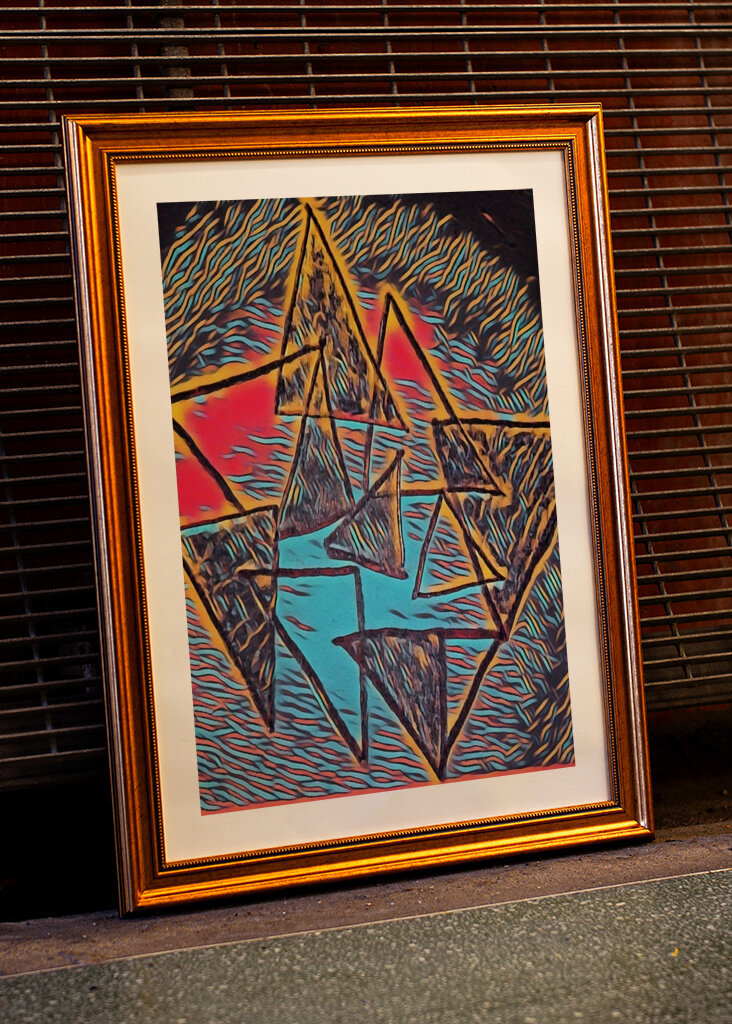 Tér és idő absztrakt művészet