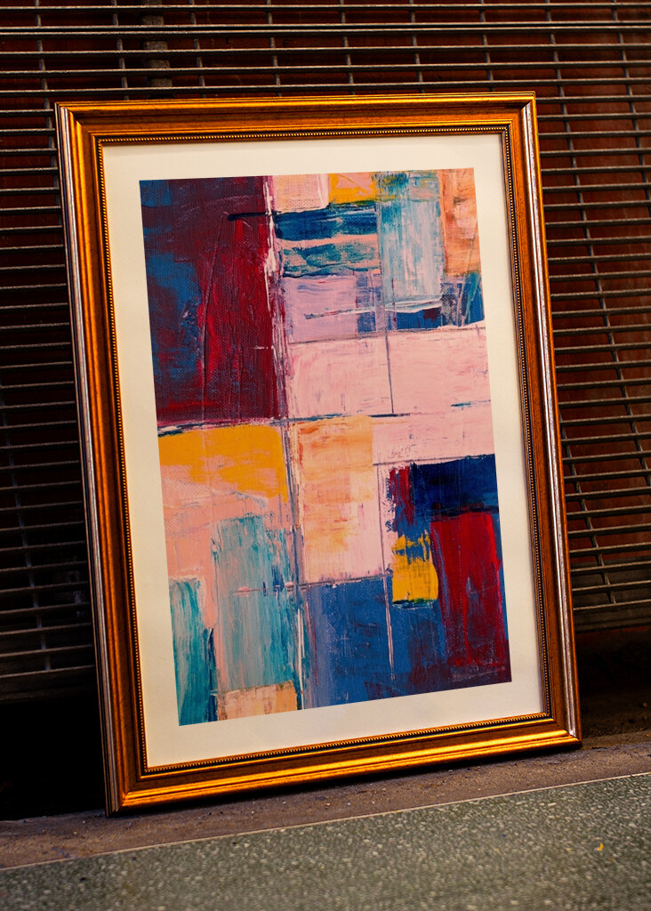 Abstrakte farbige Quadrate