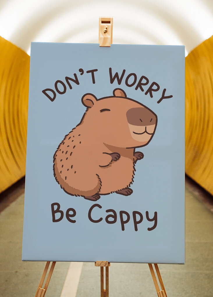 Don't worry be Cappy Capybara