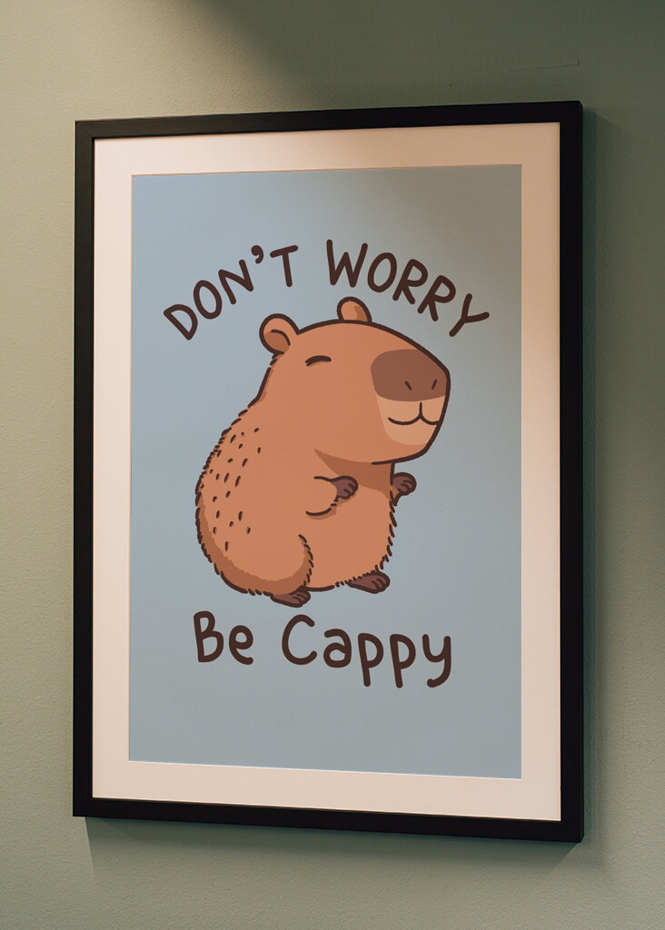 Don't worry be Cappy Capybara