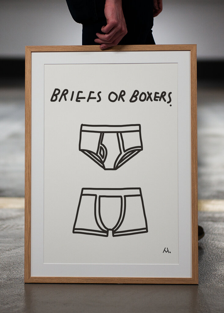 Briefs or boxers.