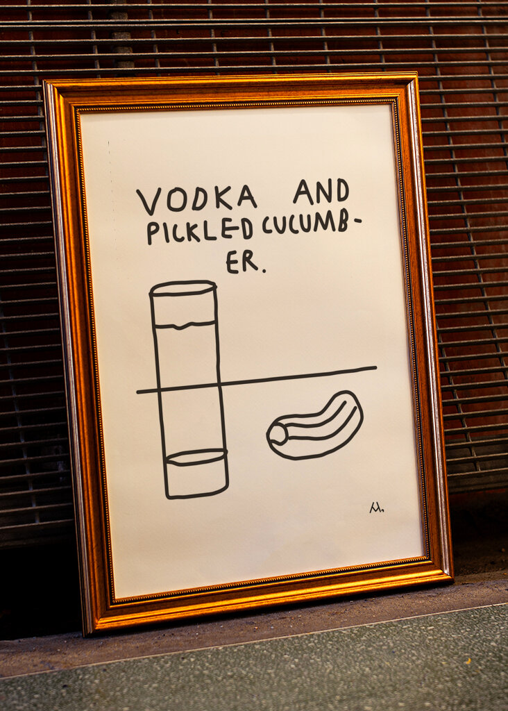 Vodka a nakladaná uhorka