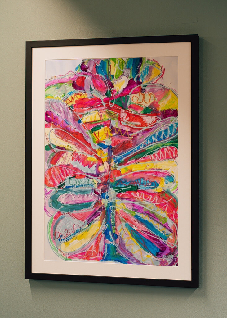 The colorful butterfly