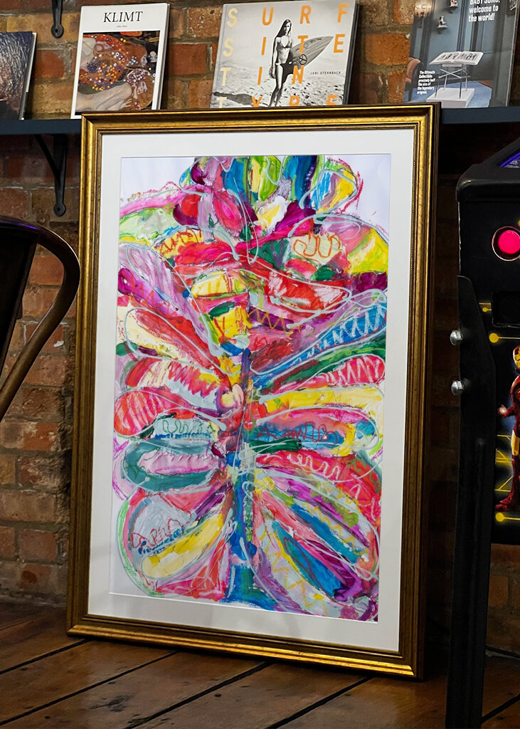 The colorful butterfly