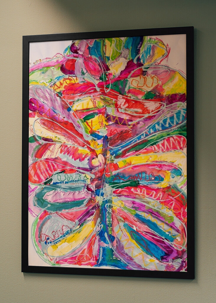 The colorful butterfly