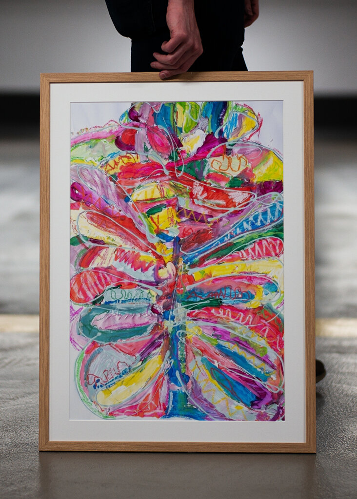 The colorful butterfly