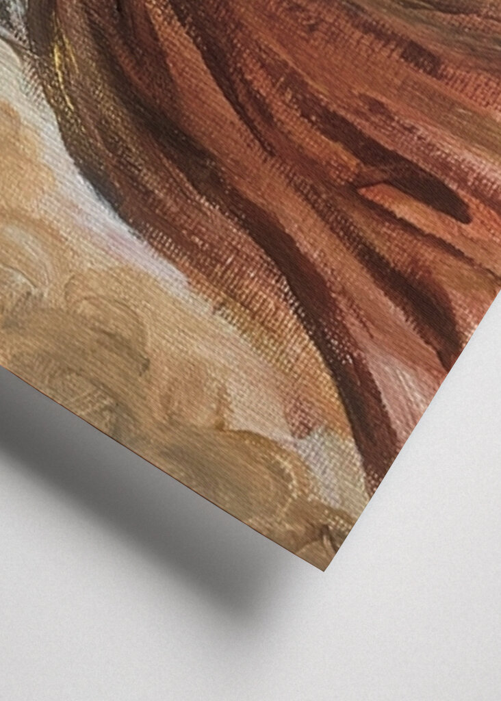 Gracious woman painting