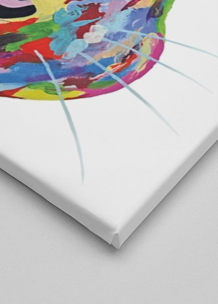 Crazy colorful bunny