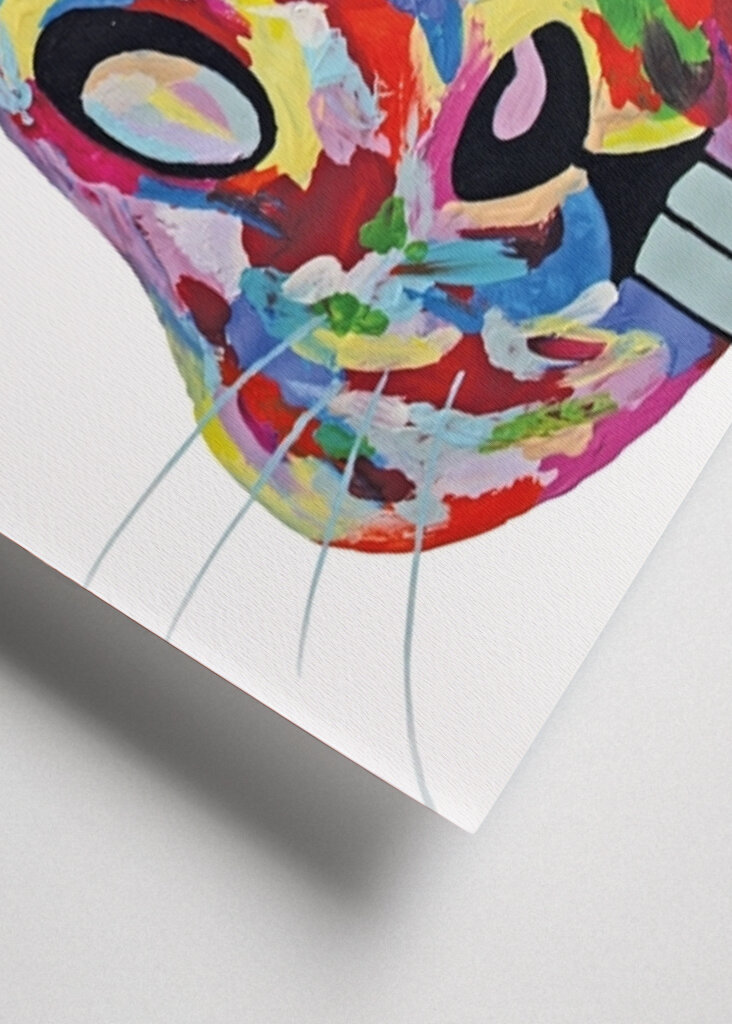 Crazy colorful bunny