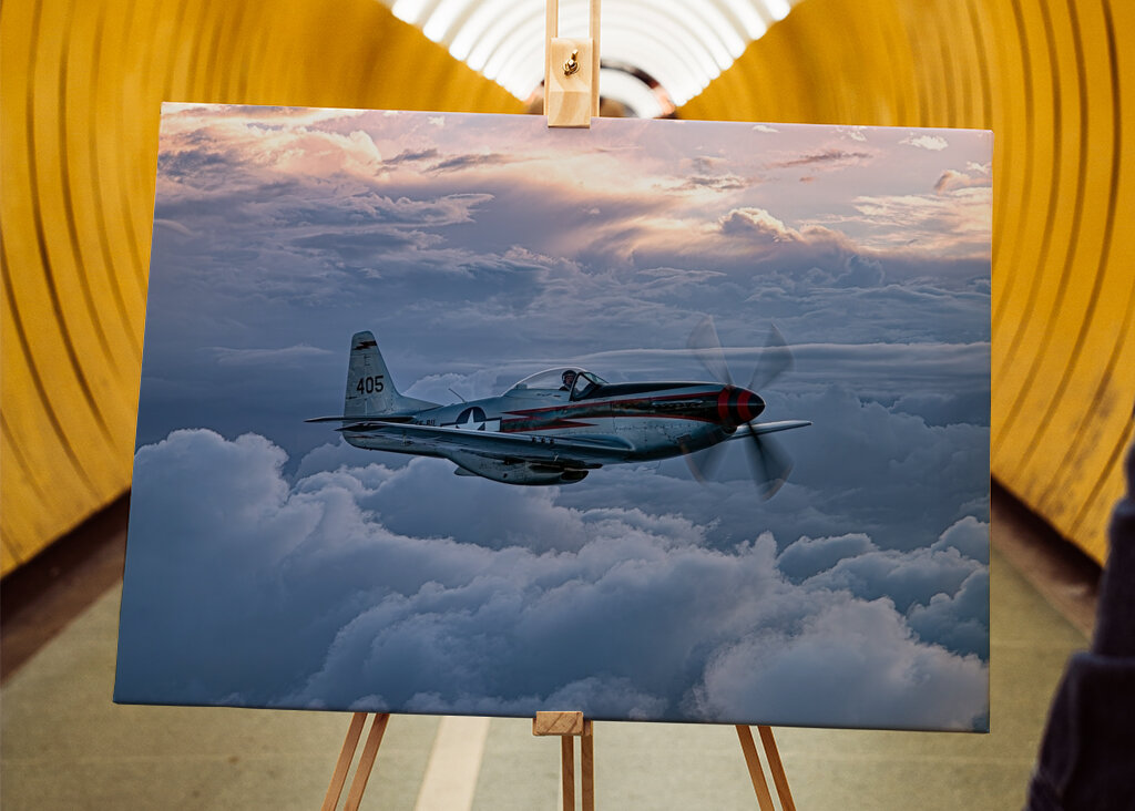 P 51 Mustang evening flight