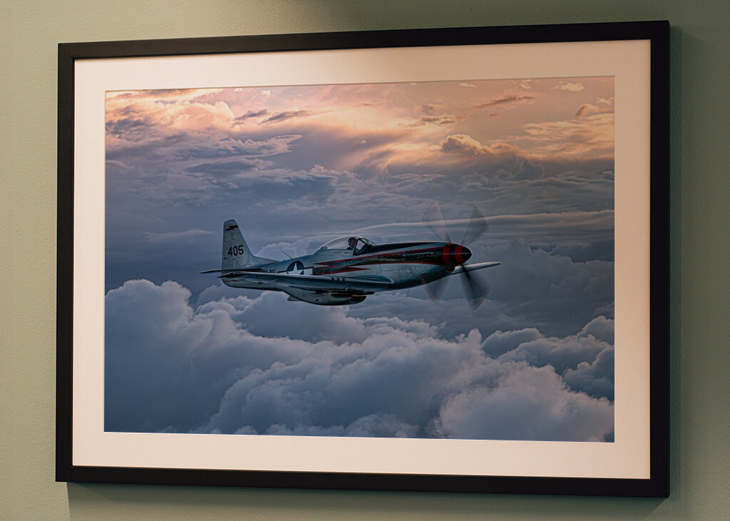 P 51 Mustang evening flight