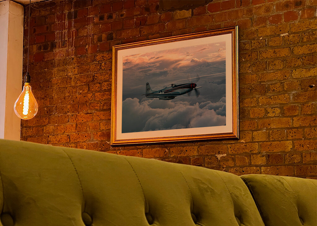 P 51 Mustang evening flight