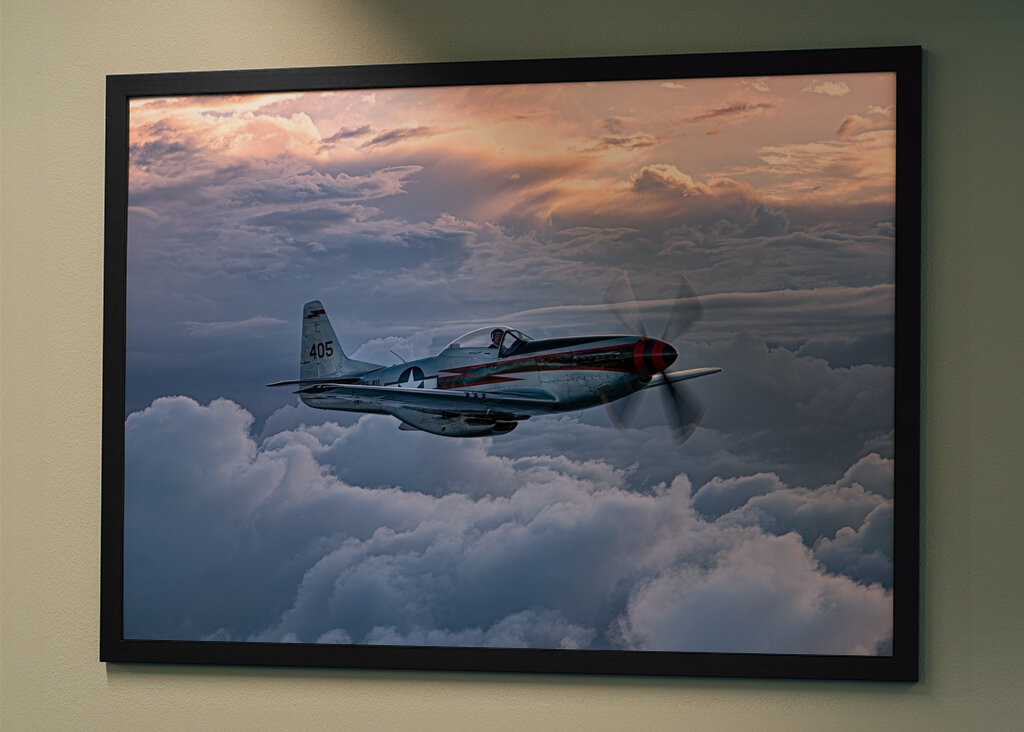 P 51 Mustang evening flight