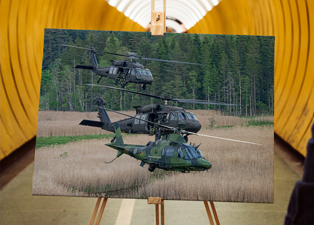 Blackhawk og A109 formation