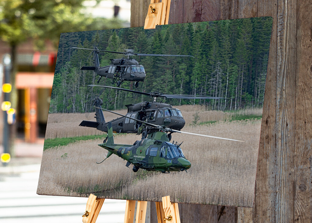 Blackhawk og A109 formation