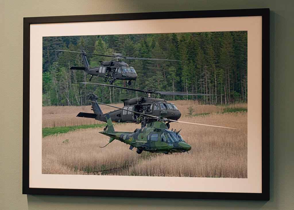 Blackhawk og A109 formation