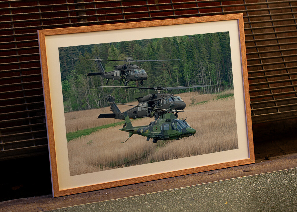 Blackhawk og A109 formation