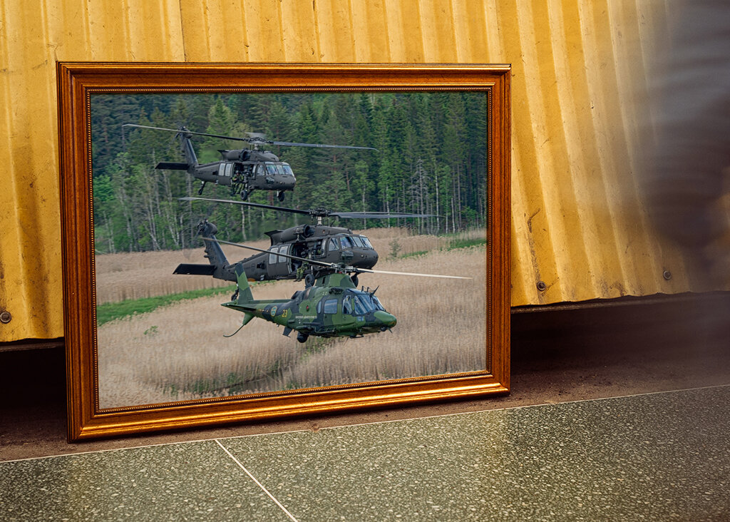 Blackhawk og A109 formation