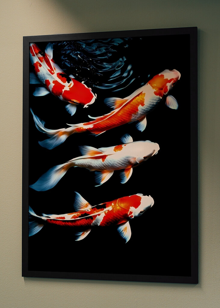 Koi-Fische im Wasser