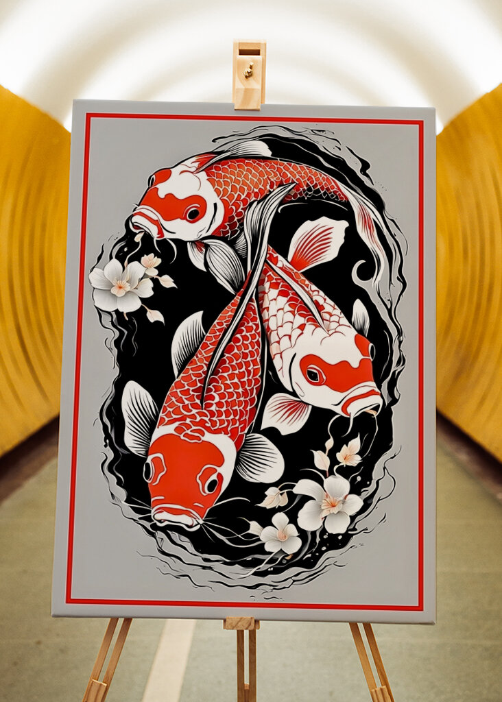 Koi Fish Art Print
