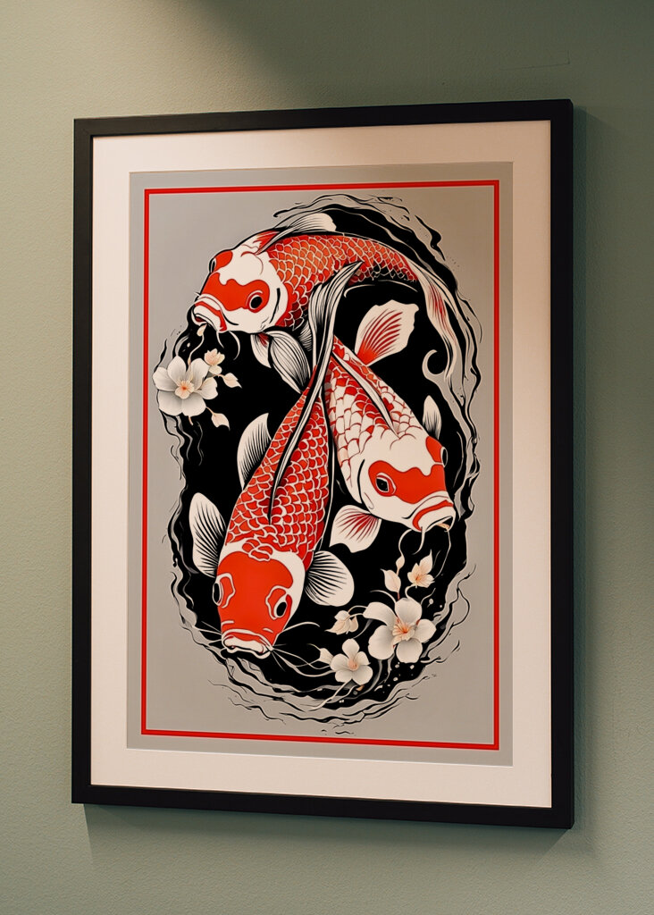 Koi Fish Art Print