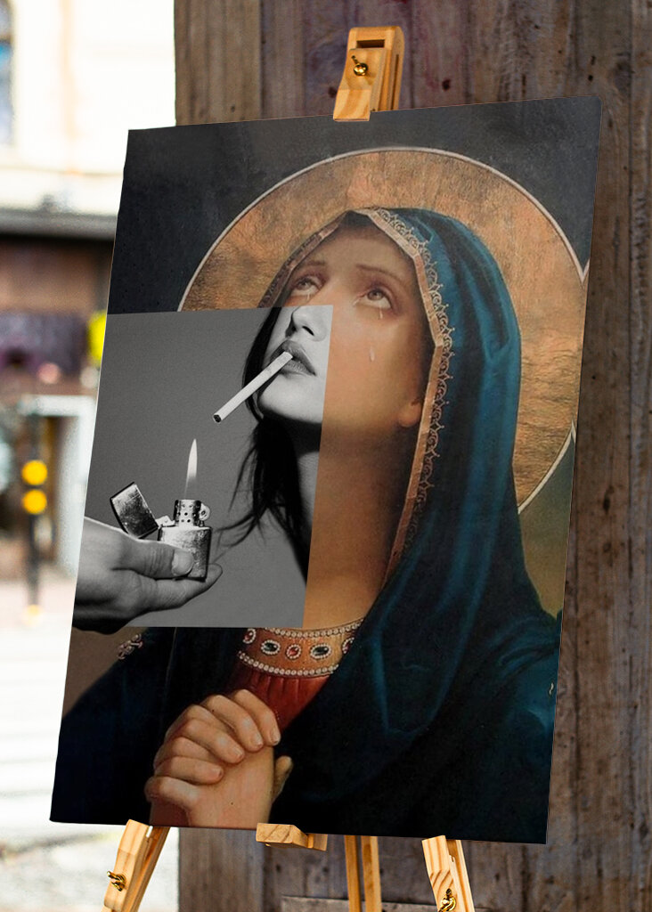 Mary smoking