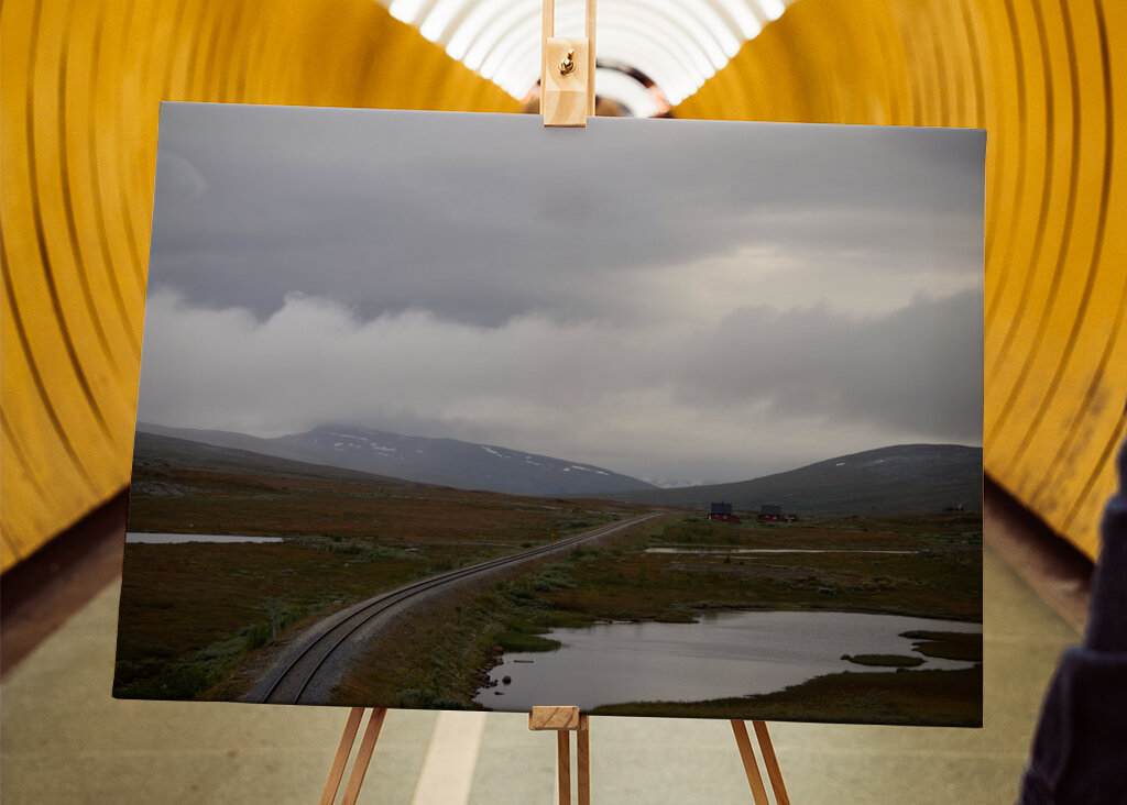 Binario ferroviario in alta montagna