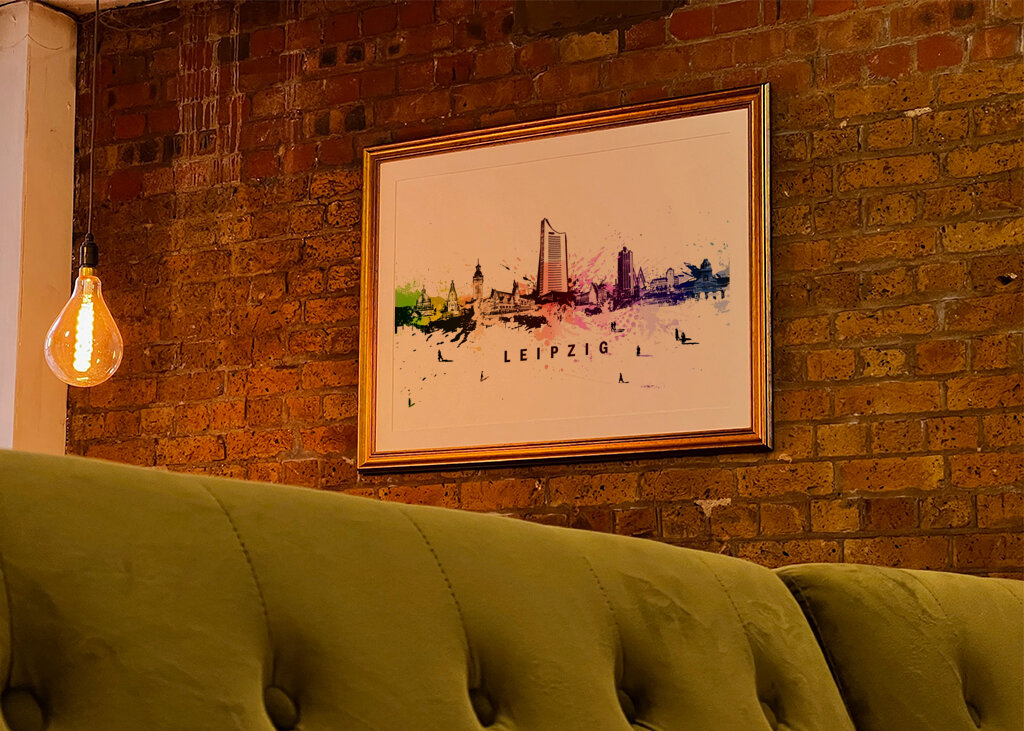 Leipzig Skyline – Farbenfrohes