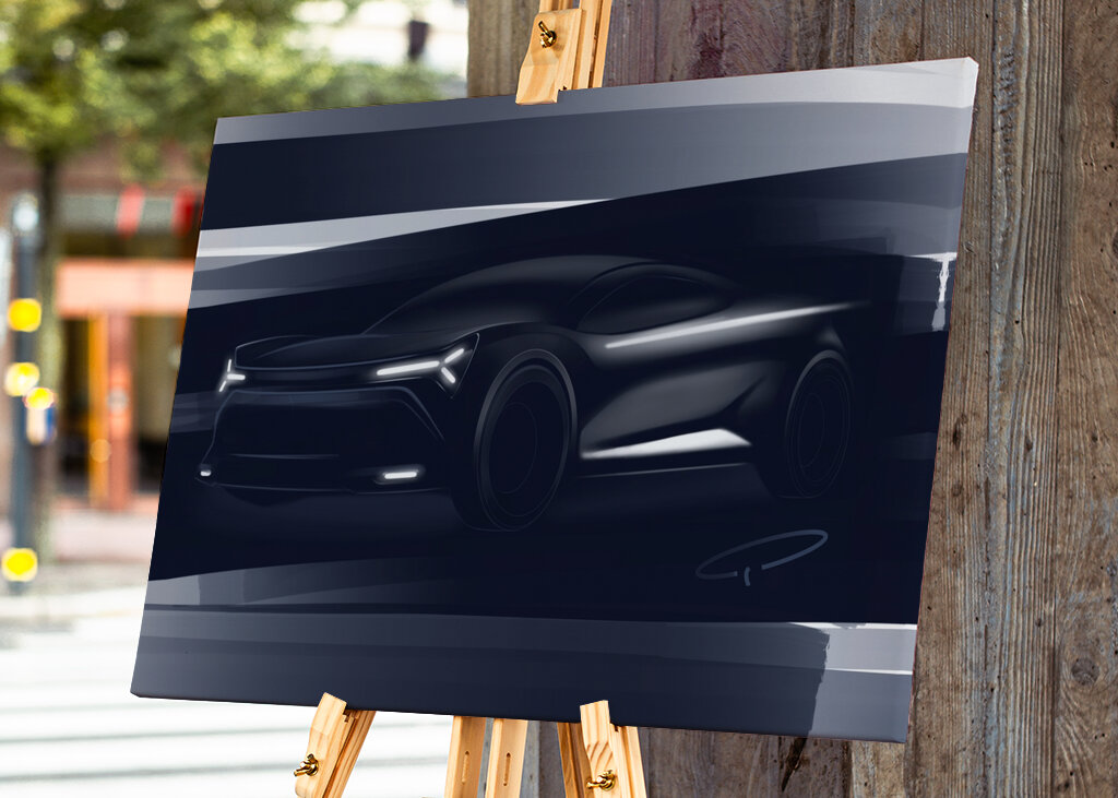 DARK CAR DESIGN SKETCH