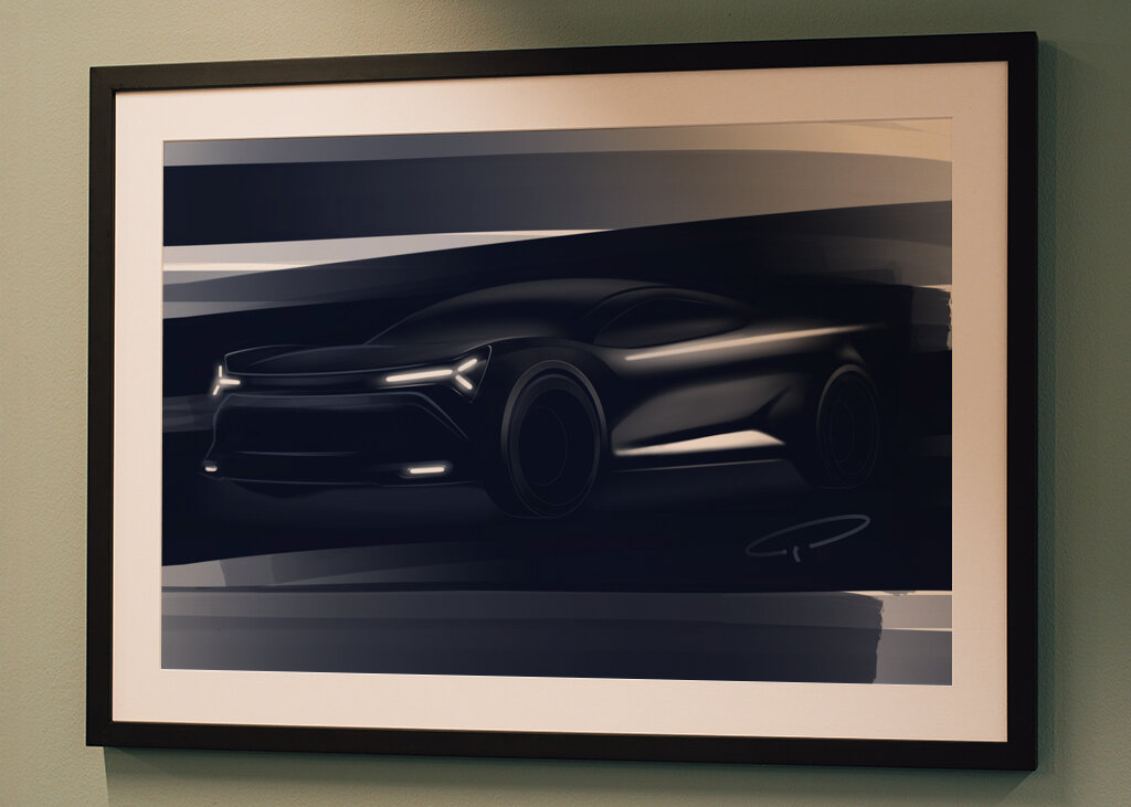 DARK CAR DESIGN SKETCH