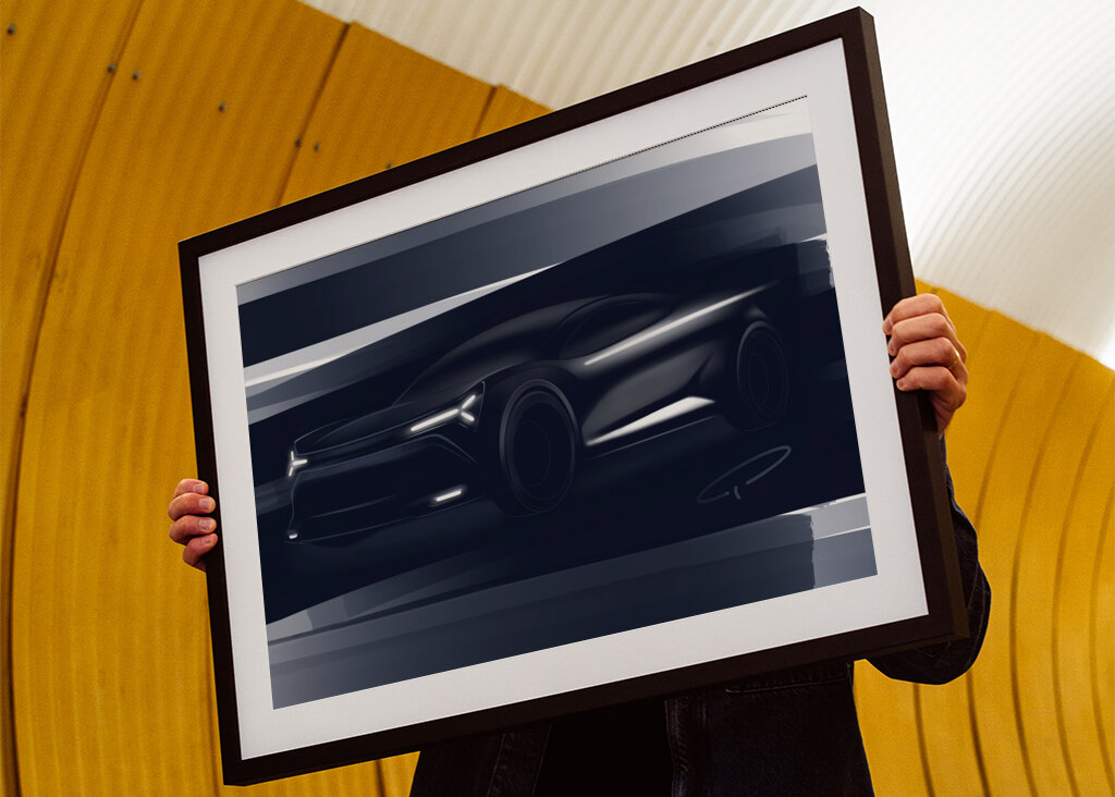 DARK CAR DESIGN SKETCH