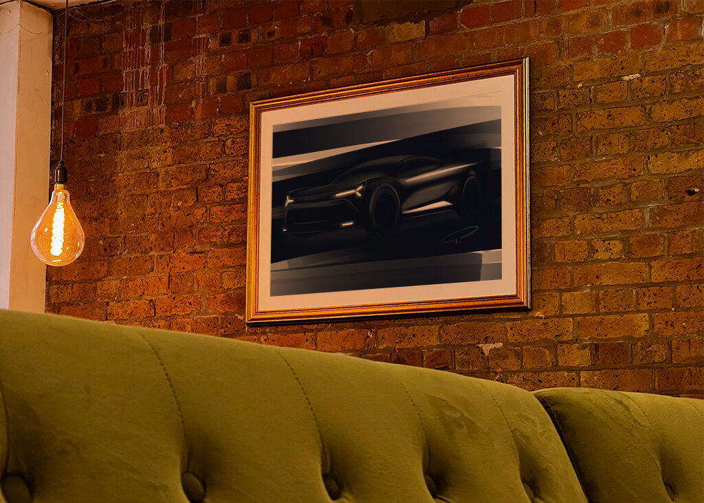 DARK CAR DESIGN SKETCH