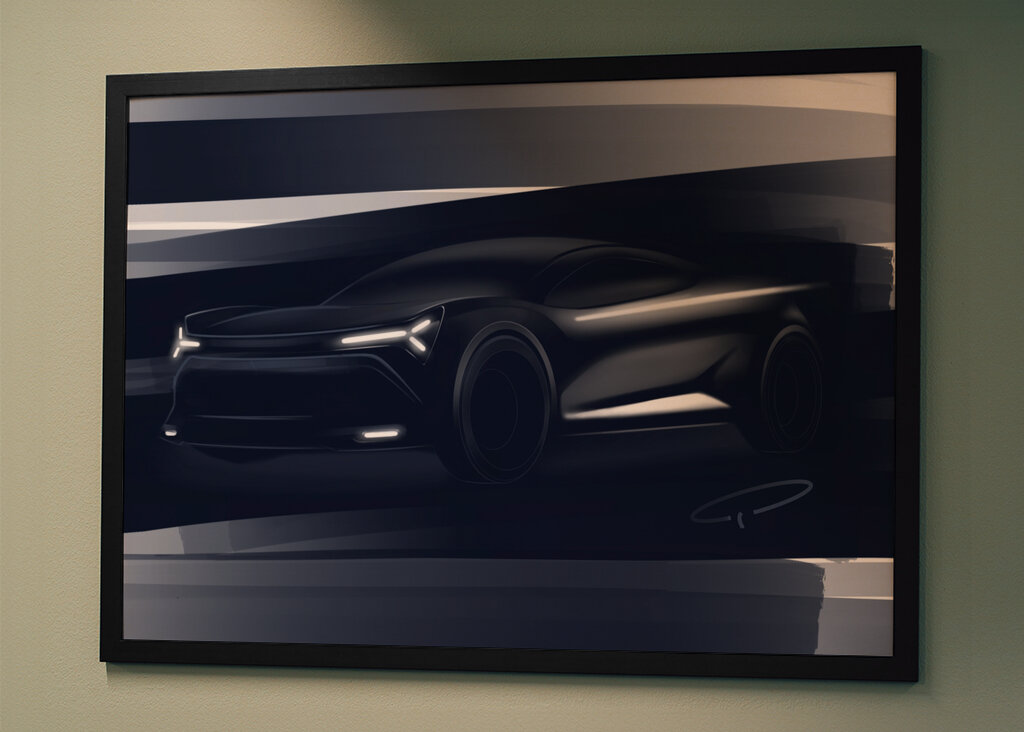 DARK CAR DESIGN SKETCH