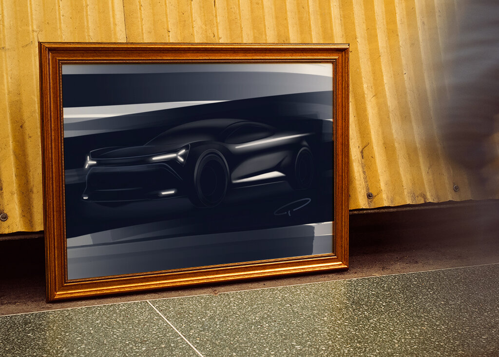 DARK CAR DESIGN SKETCH