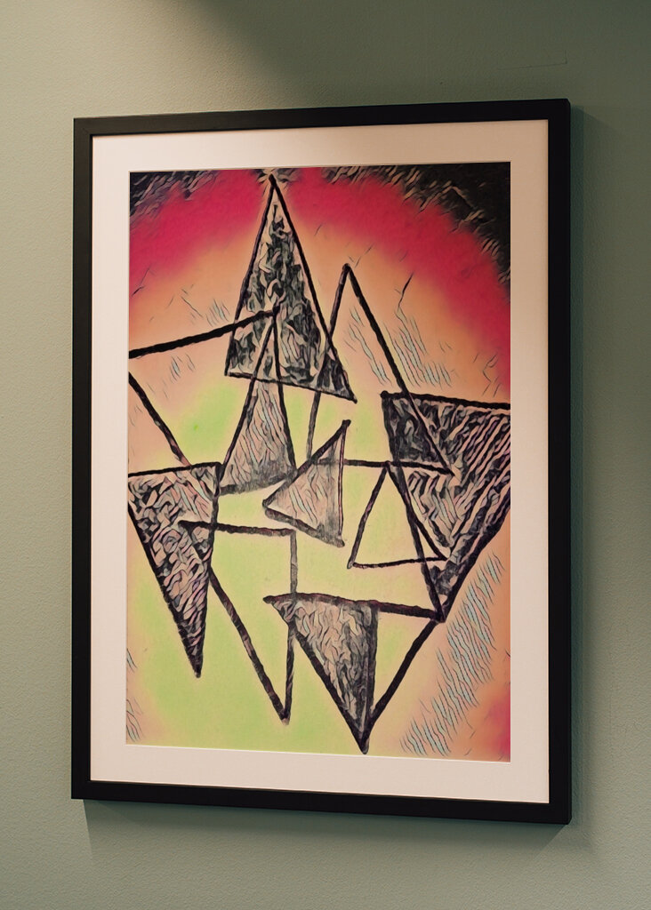 Space and time abstract art