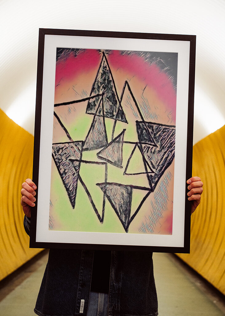 Space and time abstract art