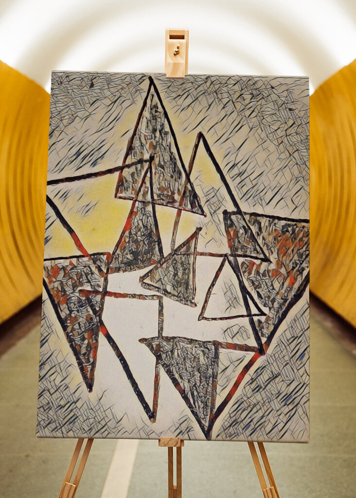 Tér és idő absztrakt művészet