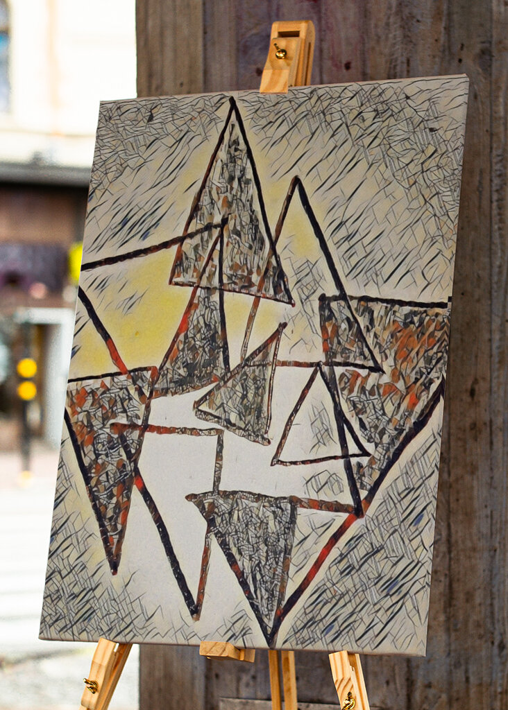 Tér és idő absztrakt művészet