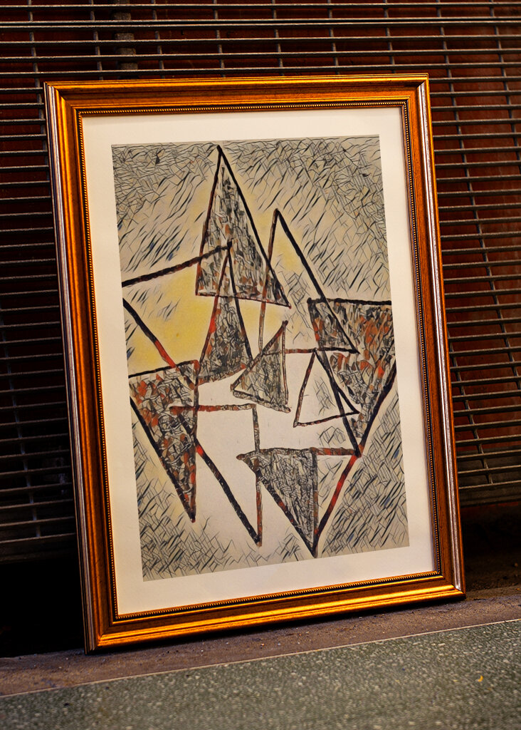 Tér és idő absztrakt művészet