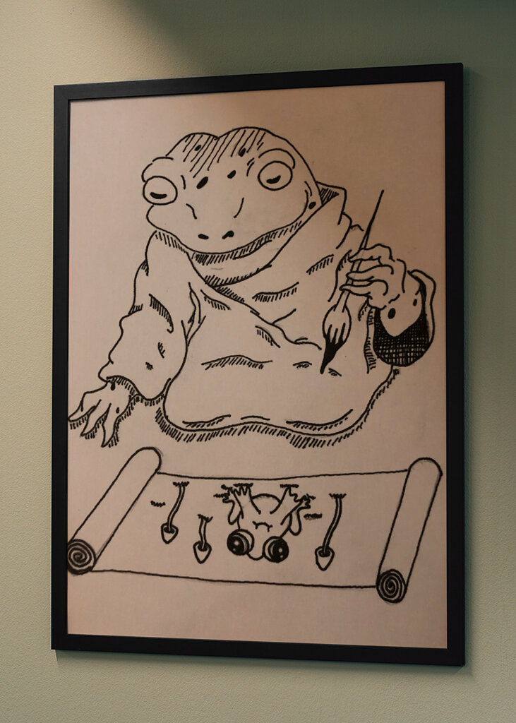 The painting frog sage