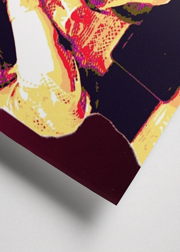 Rose blackpink retro art