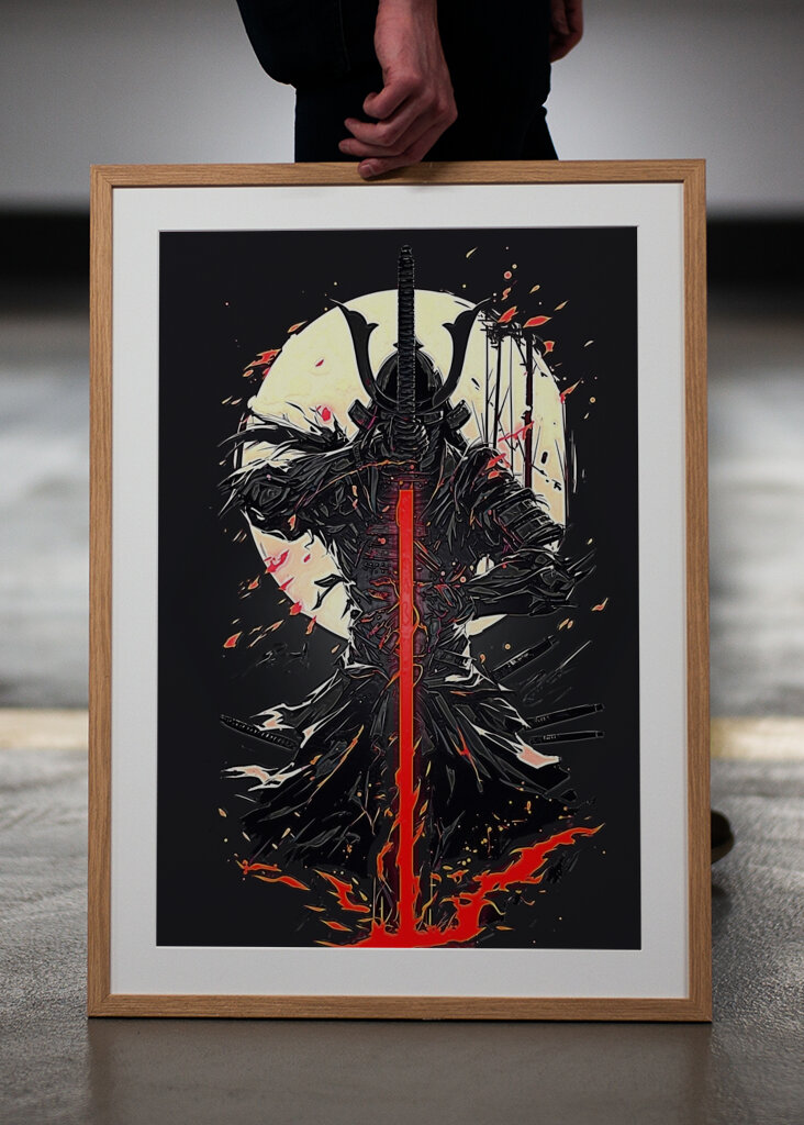 plameny samuraj Japonsko