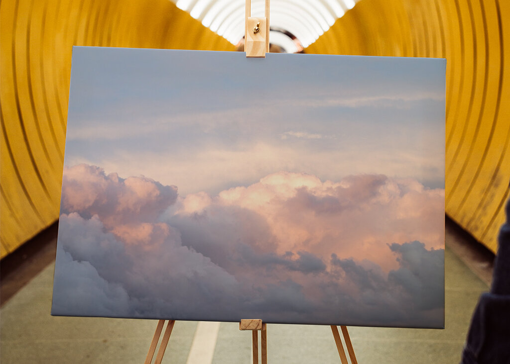 Blush pink clouds in Stavanger