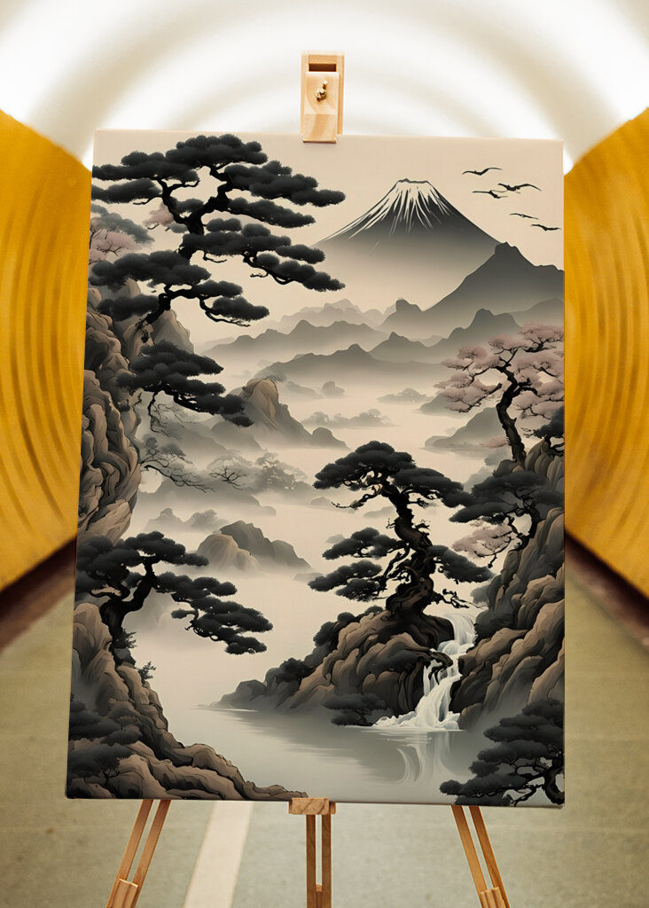 Japanese Mountain Landscape