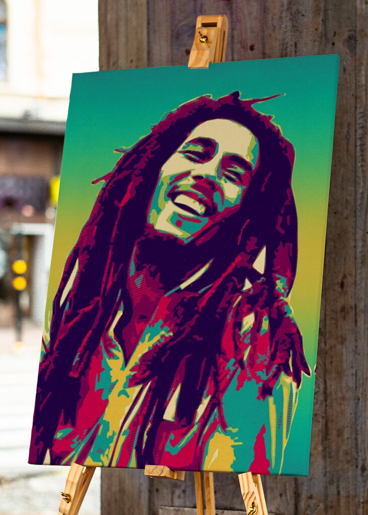 Bob Marley Retro Kunst