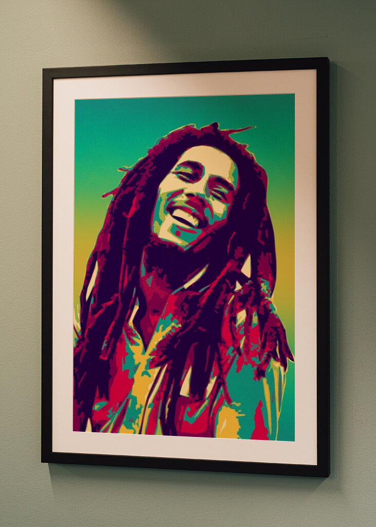 Bob Marley Retro Kunst