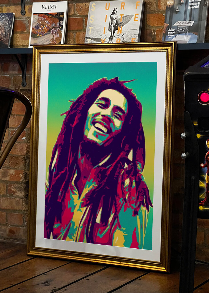 Bob Marley Retro Kunst