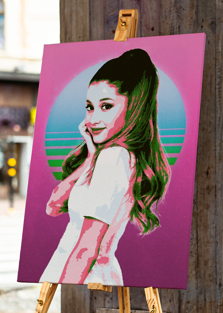 Ariana Grande retro taide