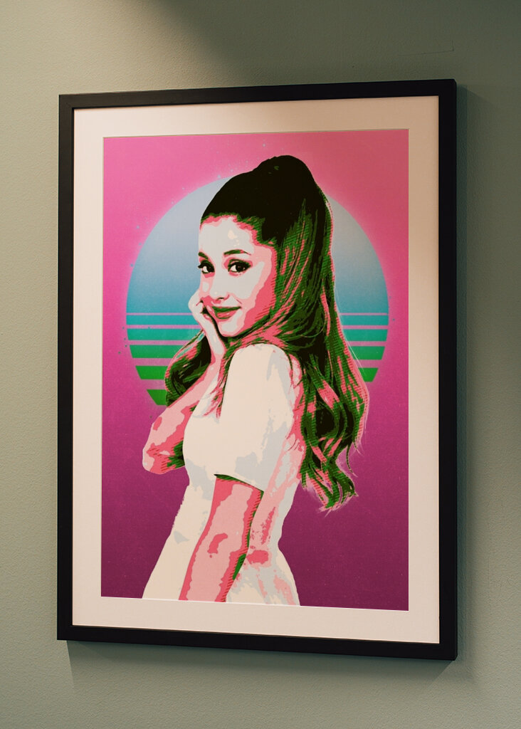 Ariana Grande retro taide