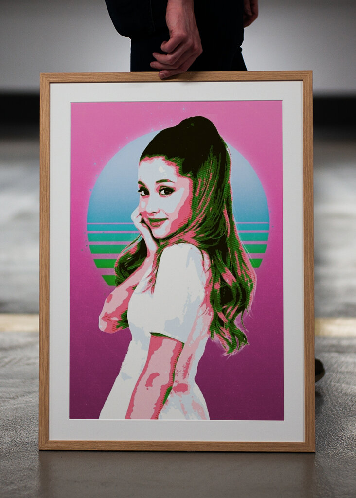 Ariana Grande retro taide